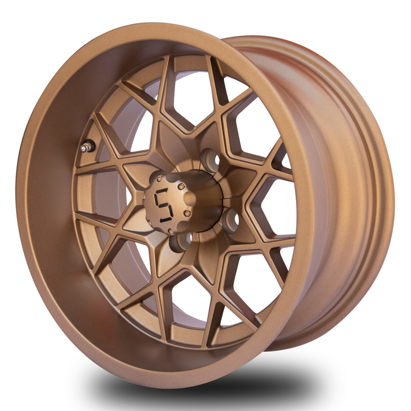 12 / 14 Inch Bronze Golf Cart Aluminium Koła 4X4 Bolt Pattern -25 ET 101.6 PCD