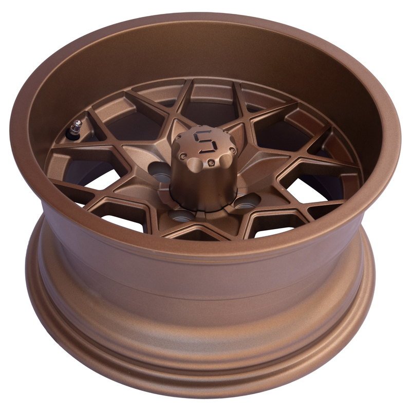 12 / 14 Inch Bronze Golf Cart Aluminium Koła 4X4 Bolt Pattern -25 ET 101.6 PCD