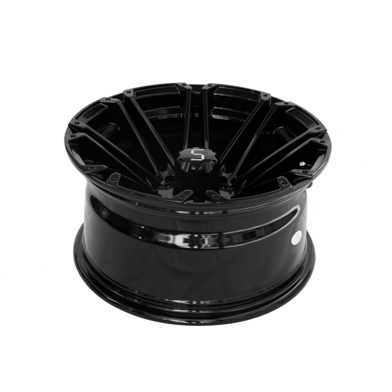 Felgi do wózka golfowego 12x7, błyszcząca czerń, felga aluminiowa, rozstaw śrub 4x4, 101.6 PCD