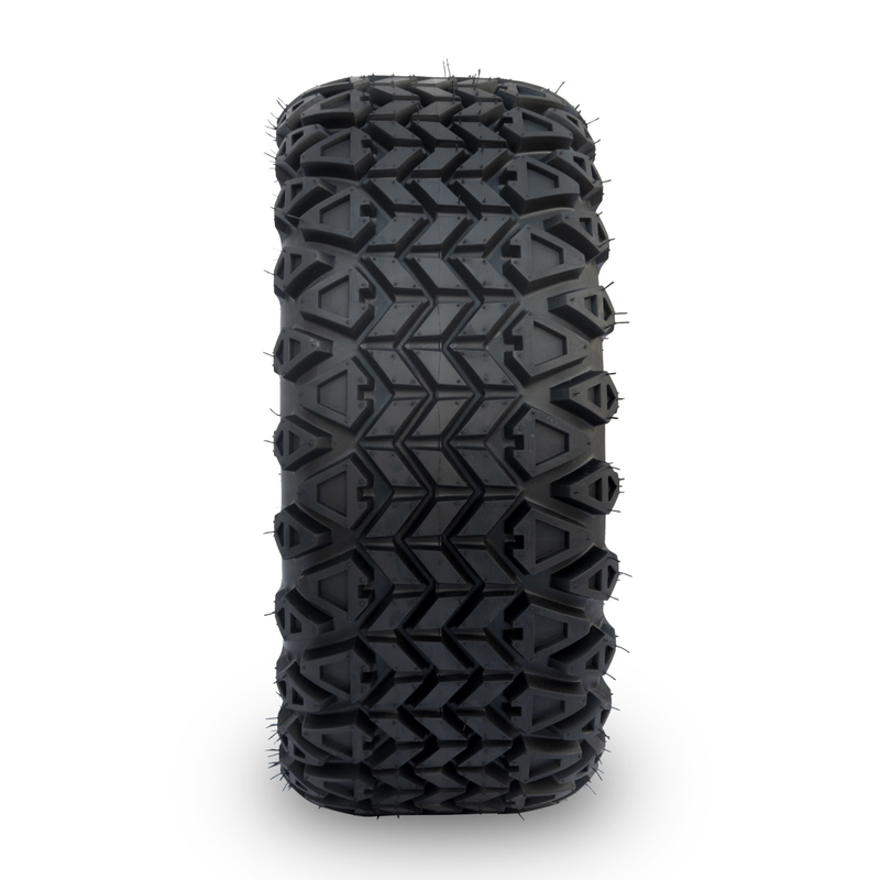 Opony terenowe do wózków golfowych Shu-Ran Golf Cart Warrior 23x10.5-14 i chromowane felgi 14 cali
