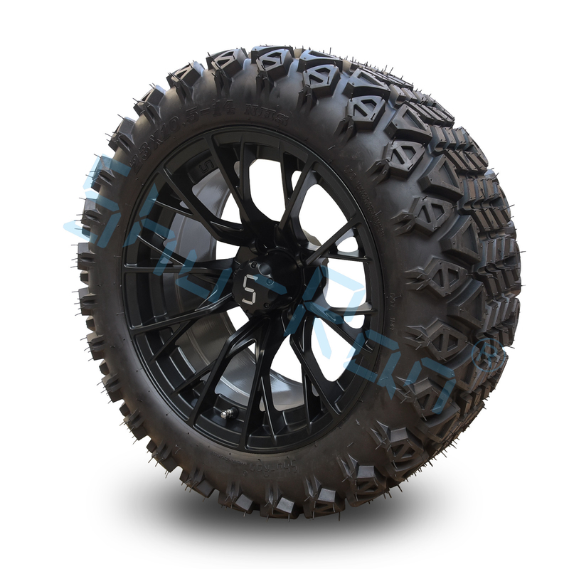 Shu Ran 14 Inch Golf Cart Koła i opony Rims z oponami DOT 101.6 PCD 4x4 wzór Bolt