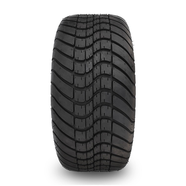 Wózek golfowy 14'' Obrabiane/Czarne aluminiowe felgi 6-ramienne i opony uliczne 225/30-14 w zestawie