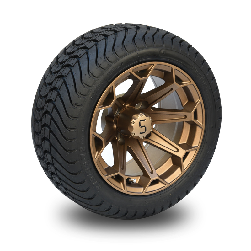 Golf Cart 12-calowe kółka aluminiowe z brązu i 215/35-12 opony DOT z niskim profilem