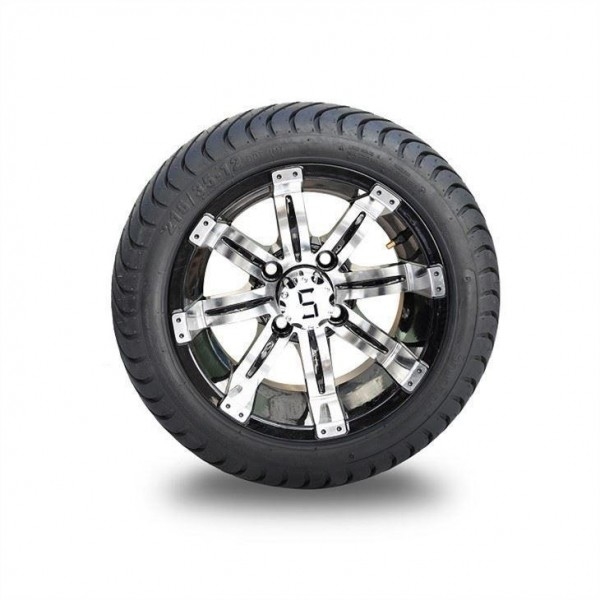 Koło 12 cali z aluminium z oponami ulicznymi 215/35-12 DOT