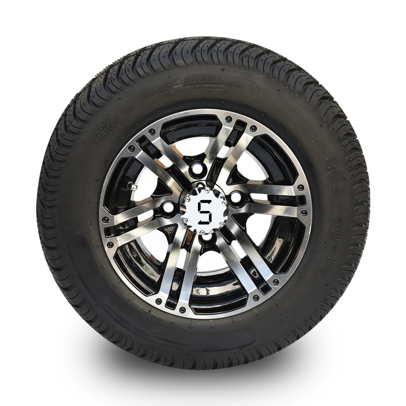10 cali koło i 205/50-10 DOT Street Tire Combo -25 Offset 4x4 Bolt (101.6mm)