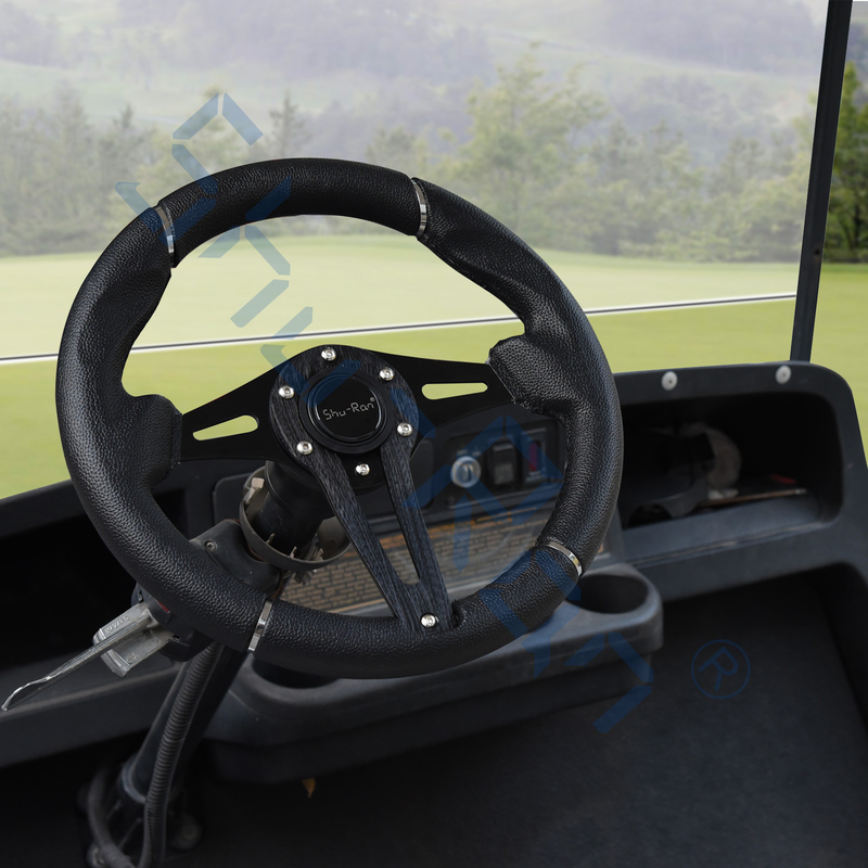 Kierownica do wózka golfowego Challenger Black Grip/Black Spokes do Club Car, EZGO i Yamaha