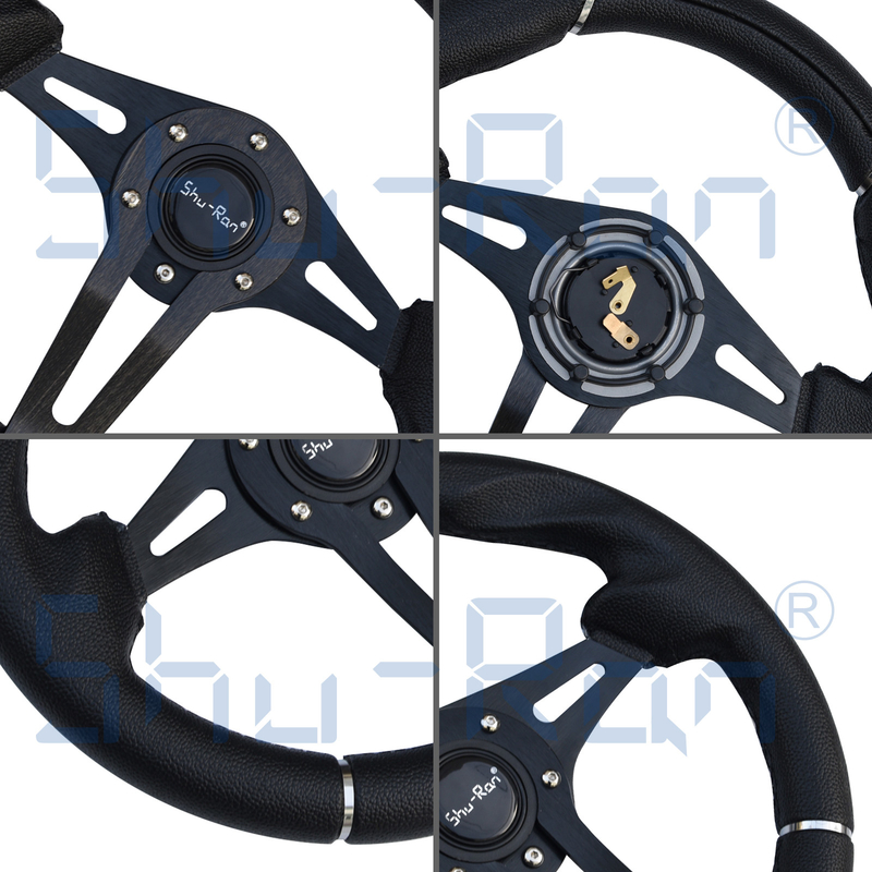 Kierownica do wózka golfowego Challenger Black Grip/Black Spokes do Club Car, EZGO i Yamaha