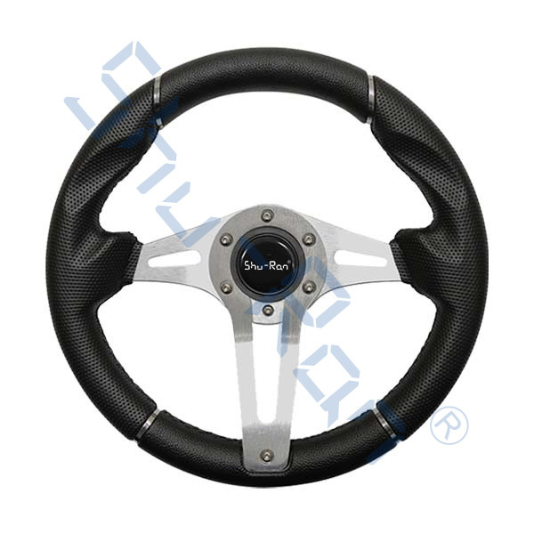 Golf Cart Challenger Czarny uchwyt/Aluminiowe szprychy Koło kierownicze dla samochodów klubowych, EZGO i Yamaha