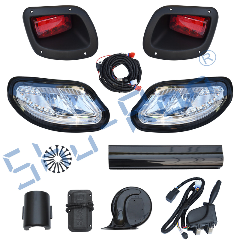 Zestaw oświetlenia LED Deluxe do wózka golfowego pasuje do EZGO Freedom TXT 2014-Up (Benzyna i Elektryczny) Z uniwersalnym zestawem ulepszonym oświetleniem Deluxe