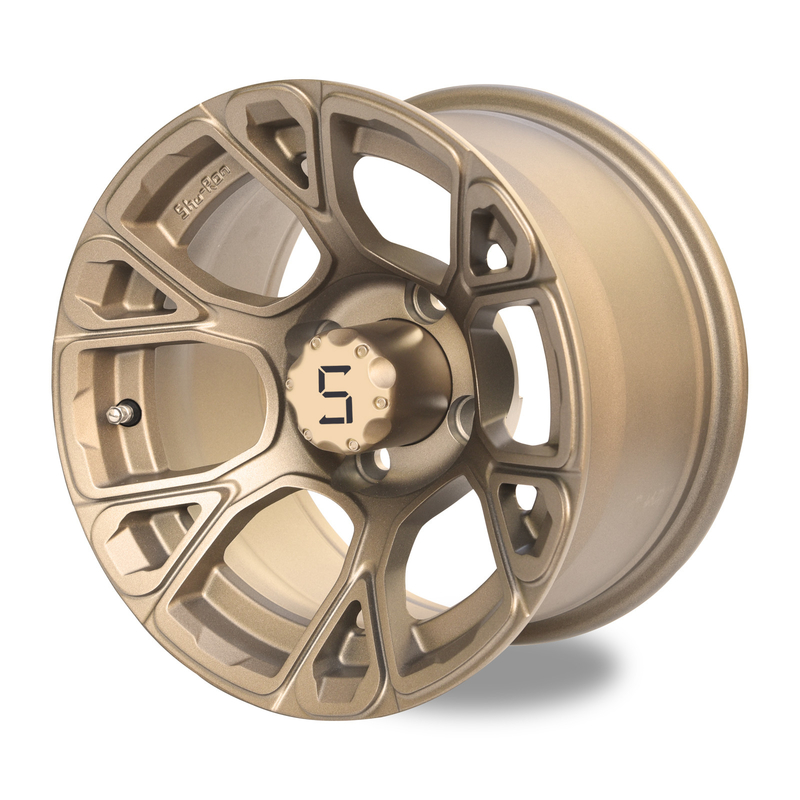 12-calowe koła wózka golfowego brązowe ET -25 mm 4x4 Bolt Pattern 101.6 PCD