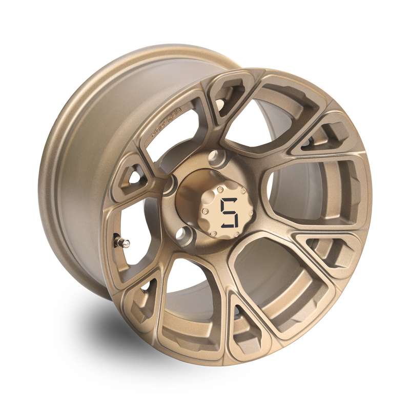 12-calowe koła wózka golfowego brązowe ET -25 mm 4x4 Bolt Pattern 101.6 PCD