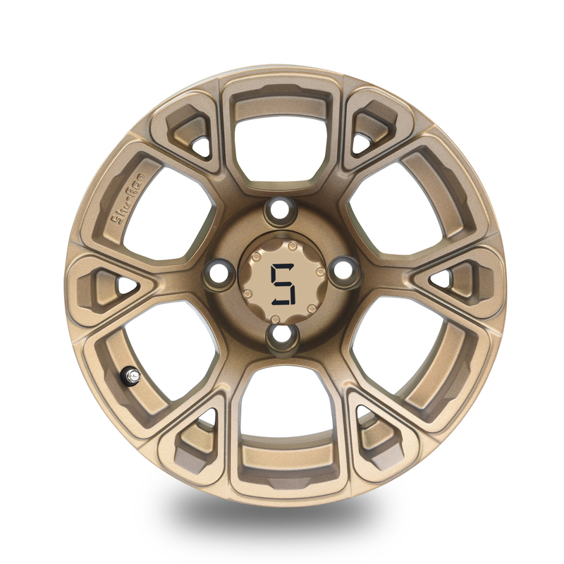 12-calowe koła wózka golfowego brązowe ET -25 mm 4x4 Bolt Pattern 101.6 PCD